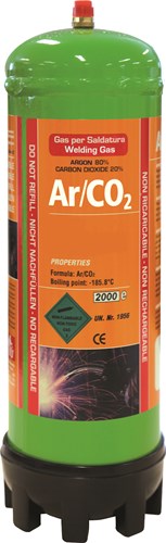 Botella de gas desechable Gys, argón co2, 1,8 l - 5193043664 5193043664