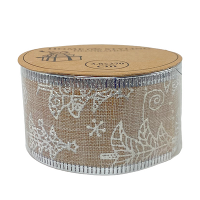 H s cinta regalo yute arbol navidad 3,8x270cm