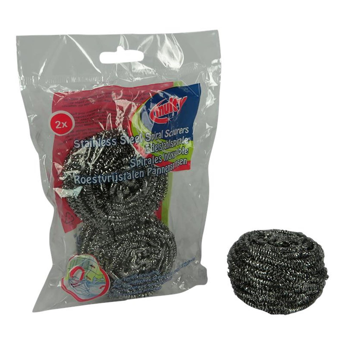 Multy pan esponja acero inoxidable pack de 2 piezas