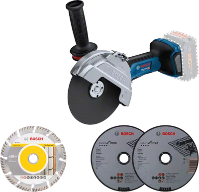 Bosch blauw gws 18v-180 p | accu haakse slijper | 180 mm | excl. accu's en lader - 06019h6l01