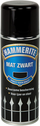 Hammerite metaallak | mat | zwart | spray | 400ml - 5096129
