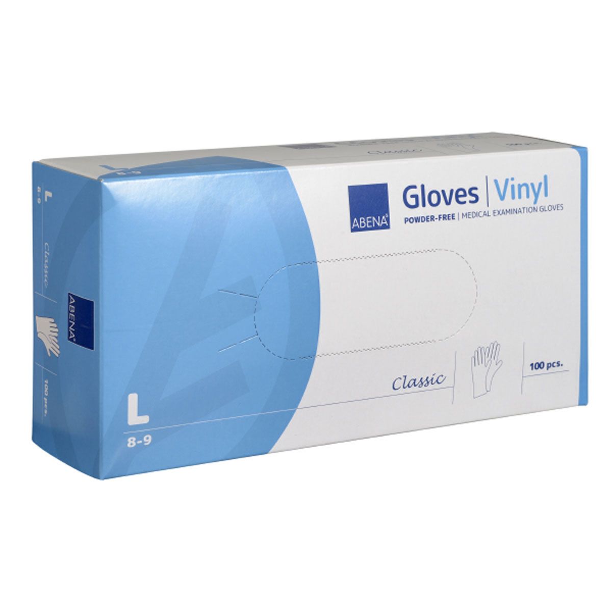 Abena wegwerphandschoenen, afm l, 100 stuk 1 doos