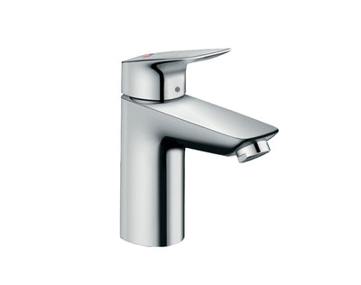 Hansgrohe wastafel mengkraan - logis ééngreeps 100 coolstart - met trekwaste