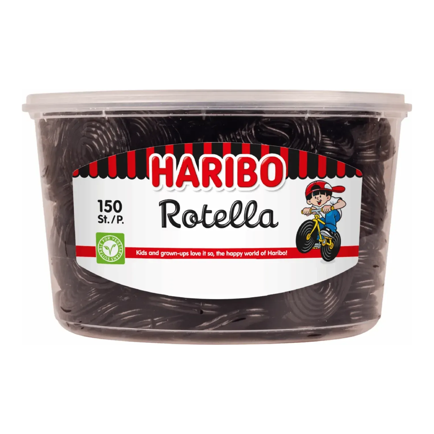 Haribo rotella - drop - 150 stuks silo