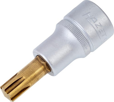 Hazet socket wrench bit 991-10 1 2 inch (12.5 mm) square hollow internal key profile ribe-cv sw m10