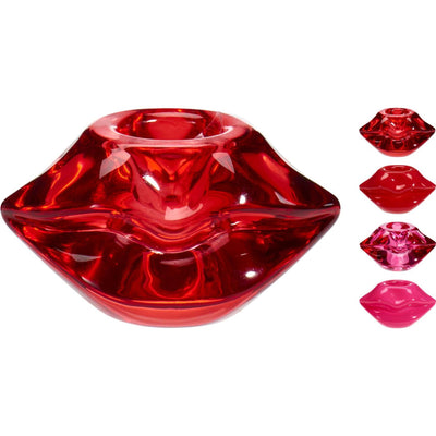 Portacandele home styling labbra 7x4cm