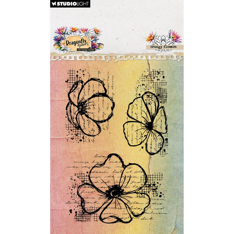 Lampada da studio • nocciola eaton timbro trasparente fiori sgangherati sogni libellula 62x93x3mm 3 pezzi