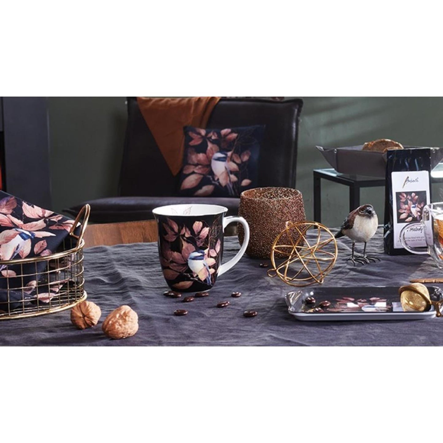 Vassoio Ambiente 13x21 cm adorabile cinciallegra