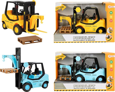 TOI-TOYS FORKLIFT con luce e suono e un pallet