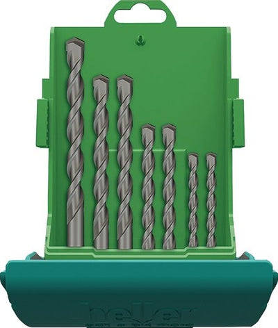 Set di punte per pietra per cemento Heller | 7 pezzi | D. 4 5 2 x 6 8 10 12 mm | 1 pezzo - 16884 - 16884a
