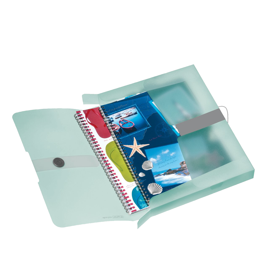 Scatola portadocumenti Herlitz a4 4 cm menta pastello