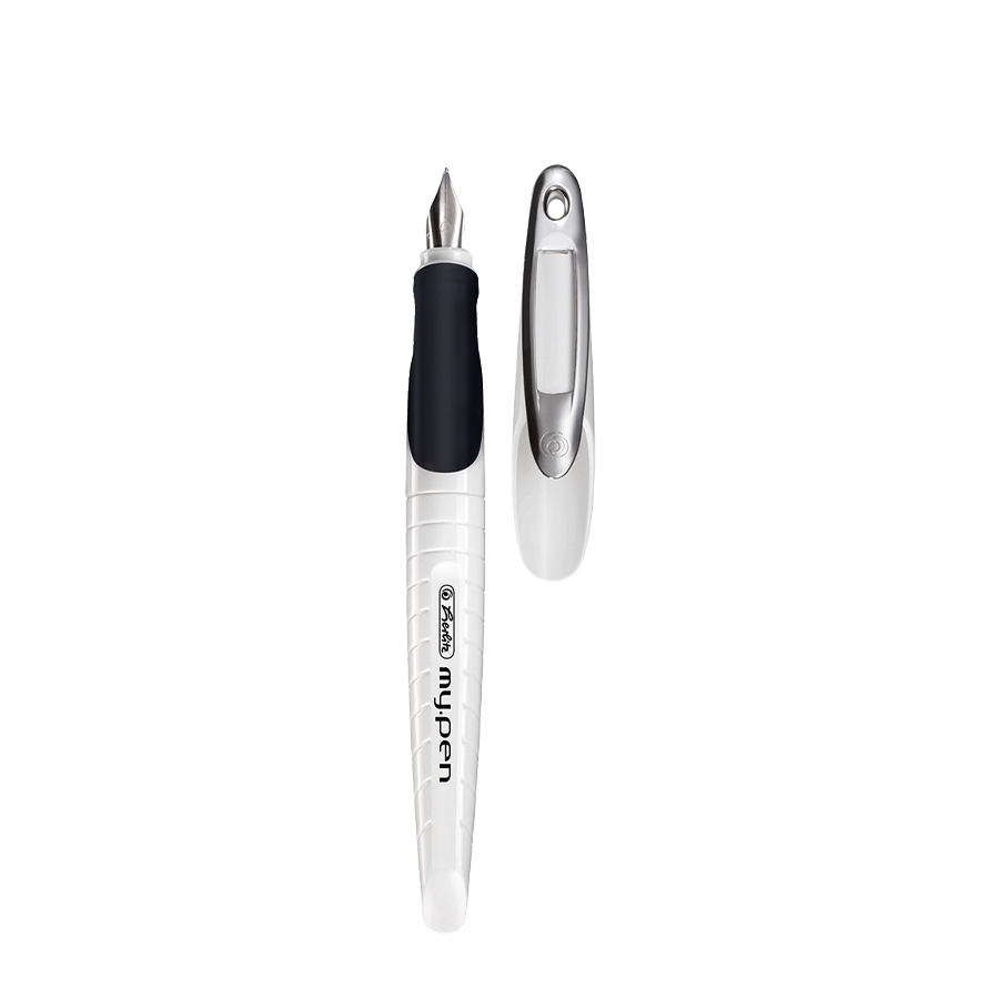 Penna stilografica Herlitz my.pen per mancini bianca