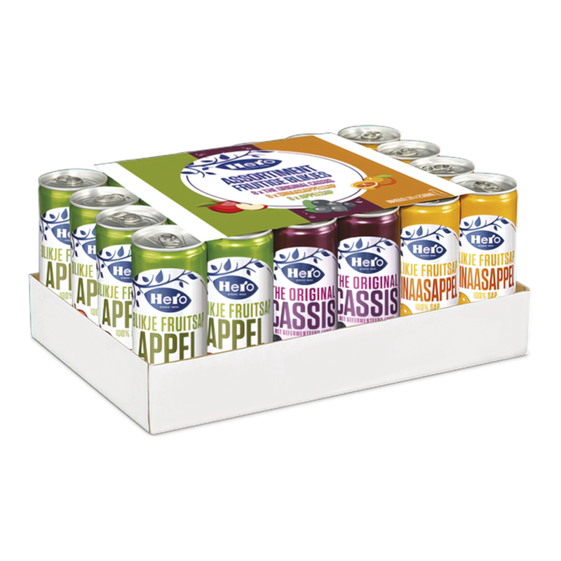 Vassoio assortito Hero lattine piccole (24x 25cl)