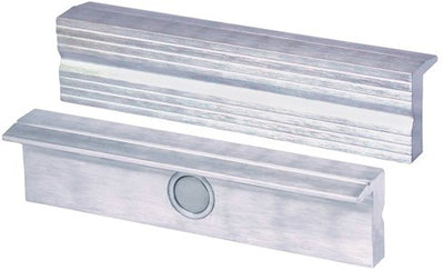 Ganasce protettive Heuer per morsa | per larghezza ganascia 140 mm | profilo nervato | alluminio | 1 paio - 110140 110140