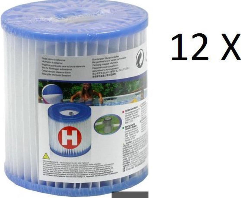 Intex h-filterpatroon per 12 stuks