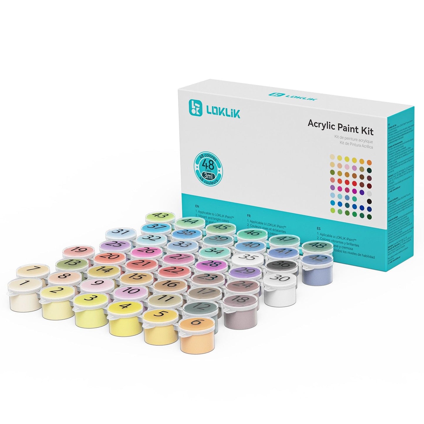 Loklik • acrylic paint kit - 48 colors