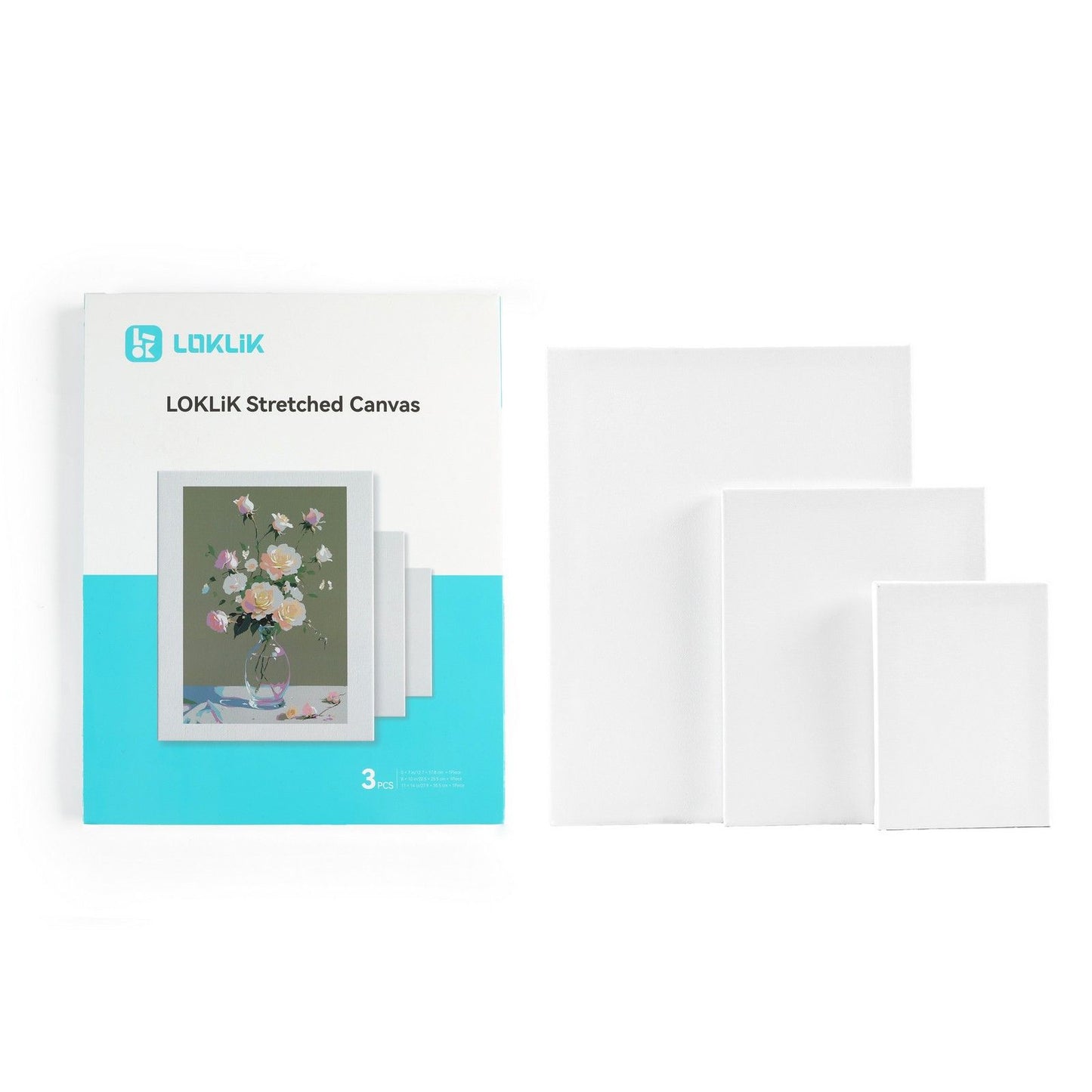 Loklik • stretched canvas set 3pcs