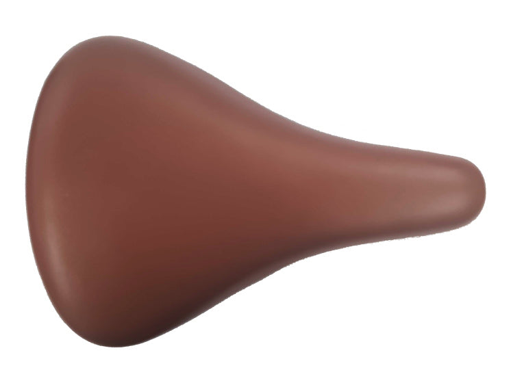 Sella ad alta punta per la bicicletta per bambini da 12 o 14 pollici in pelle marrone