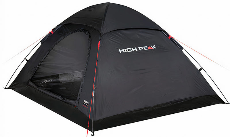 Tenda per famiglia monodoma XL ad alta picco di 4 persone 240 cm nero