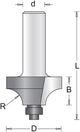 Hikoki accessoires 8 mm afrondfrees met onderlager 19.1x49x3.2 - 754102