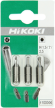 Accessori Hikoki punte 1 4 esagonali 1,5 2 2,5 mm 4100306