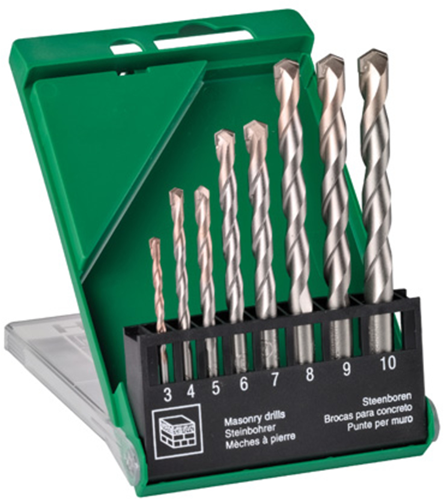 Hikoki accessori trapano set pietra cemento multipack 3 4 5 6 7 8 9 e 10 mm - 780899