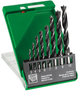 Brocas helicoidales para madera con casete Hikoki de 8 piezas