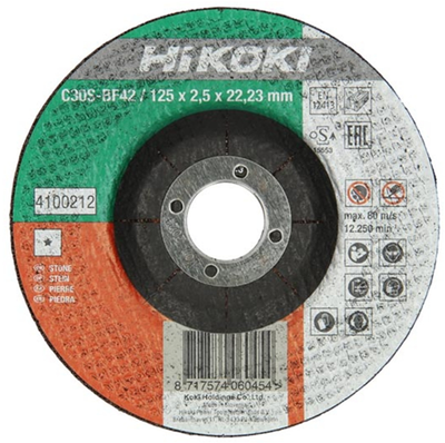 Hikoki accesorios disco corte para piedra 230x3.0 plano 4100219