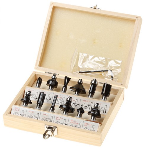 Set di fresature Hikoki da 12 pezzi, albero da 8 mm
