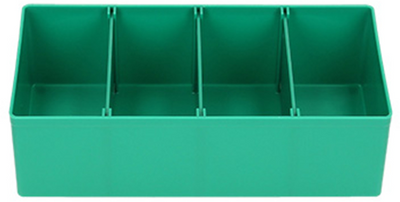 Caja de almacenamiento de accesorios Hikoki verde | con 3 divisores | 402542 402542