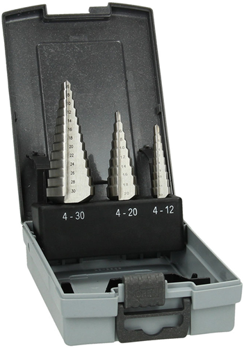 Accesorios hikoki juego de brocas escalonadas hss 3 piezas d. 4-12 4-20 6-30mm 780114