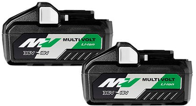 Hikoki bsl36b18 twin pack batteries multivolt b | 2x mv-b 36v 4.0ah 18v 8.0ah - 375575