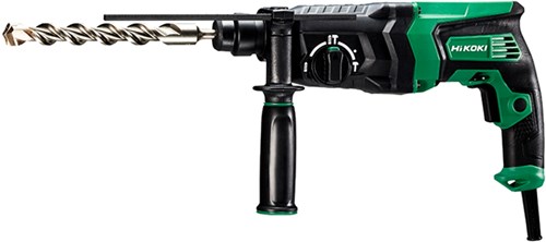 Taladro percutor Hikoki dh26pc2wsz | sds-plus | 230v | 830w | 2,9 años | en estuche de plástico - dh26pc2wsz