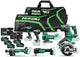 Paquete económico Hikoki kc18h7a 505 18v | 7 máquinas de 18v | Batería de 5 x 5,0 ah y cargador rápido | en estuche de transporte - kc18h7a-505