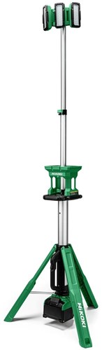 Hikoki ub18dgw4z | lampada da costruzione treppiede a batteria | 18v| escluso caricabatterie e batterie - ub18dgw4z