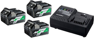 Pacchetto booster Hikoki uc18ysl3wa3 a3, uc18ysl3 + 3 x bsl36a18 ioni di litio - uc18ysl3wa3
