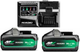 Hikoki uc18ysl3wjz boosterpack multi-volt - 2 x 8ah 18v 4ah 36v + snellader uc18ysl3 - uc18ysl3wjz