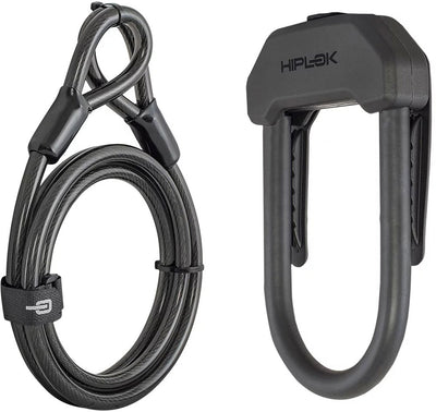 Hiplok dx plus - lucchetto a U con cavo da 2 m
