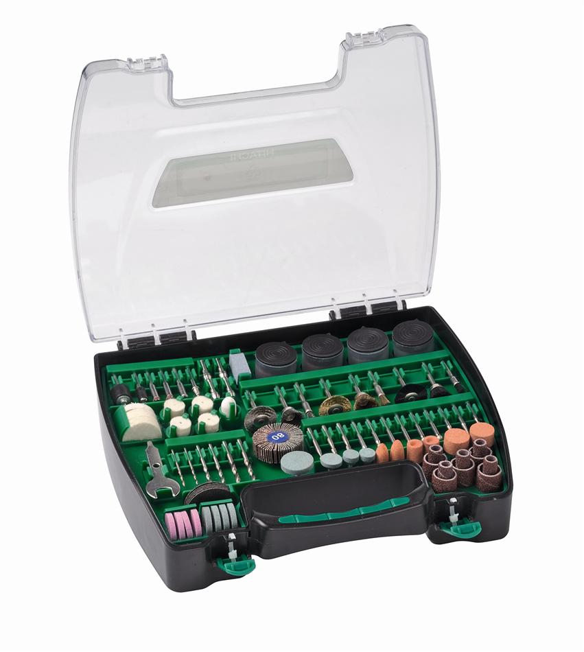 Accesorios Hikoki Juego de accesorios de 200 piezas para amoladora recta - 753948