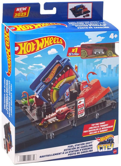 Set di stazioni di servizio della stazione di rifornimento di hotwheels