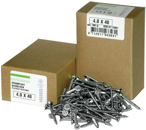 Hoenderdaal elementi di fissaggio hoenderdal vite per legno ottone nichelato bk zs din96 3.0x30 | 200 pezzi - 0111.24.13220