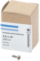 Hoenderdaal fasteners hoenderdaal spaanplaatschroef rvs-a2 platkop voldraad torx tx20 4.0x16 | 200 stuks - 0206.30.24701