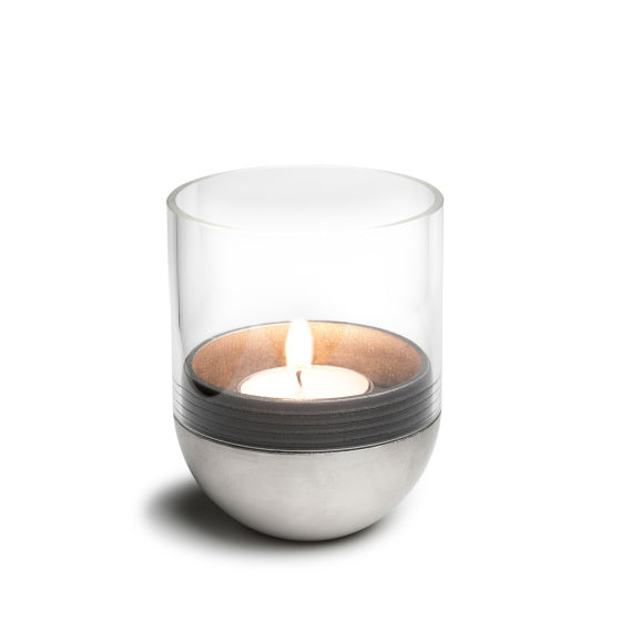 Höfats Gravity Candle Windlight 13 cm Silver