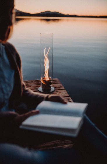 Höfats Spin 90 Atmosfera Lantern Acciaio inossidabile 19x 40,5 cm in argento