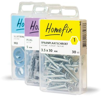 Homefix martello per chiodi per mobili, impatto 10,5 mm | 30 pezzi - 6701.40.46010