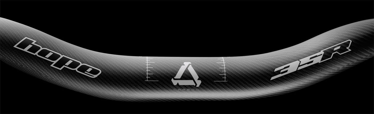 Manubrio in carbonio Hope 35 rise 35x800mm