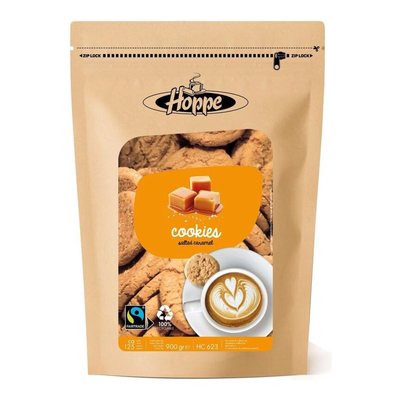 Biscotti Hoppe al caramello salato commercio equo e solidale (900gr)