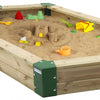 Sandbox 210 x 120 x 25 cm de madera natural
