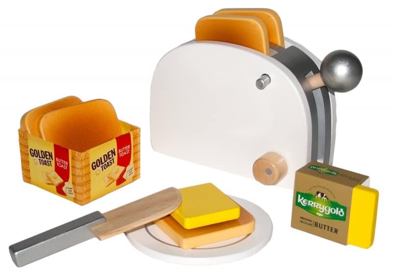 Tanner Golden Toast Set, tostapane in legno incl
