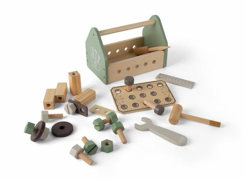 Dantoy caja de herramientas de madera 26 piezas en caja
